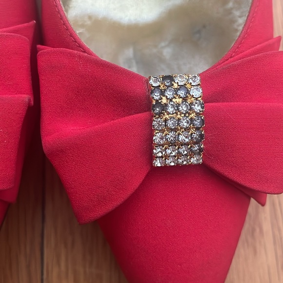Bruno Magli Vintage Red Satin Pumps 8.5 - Picture 6 of 11